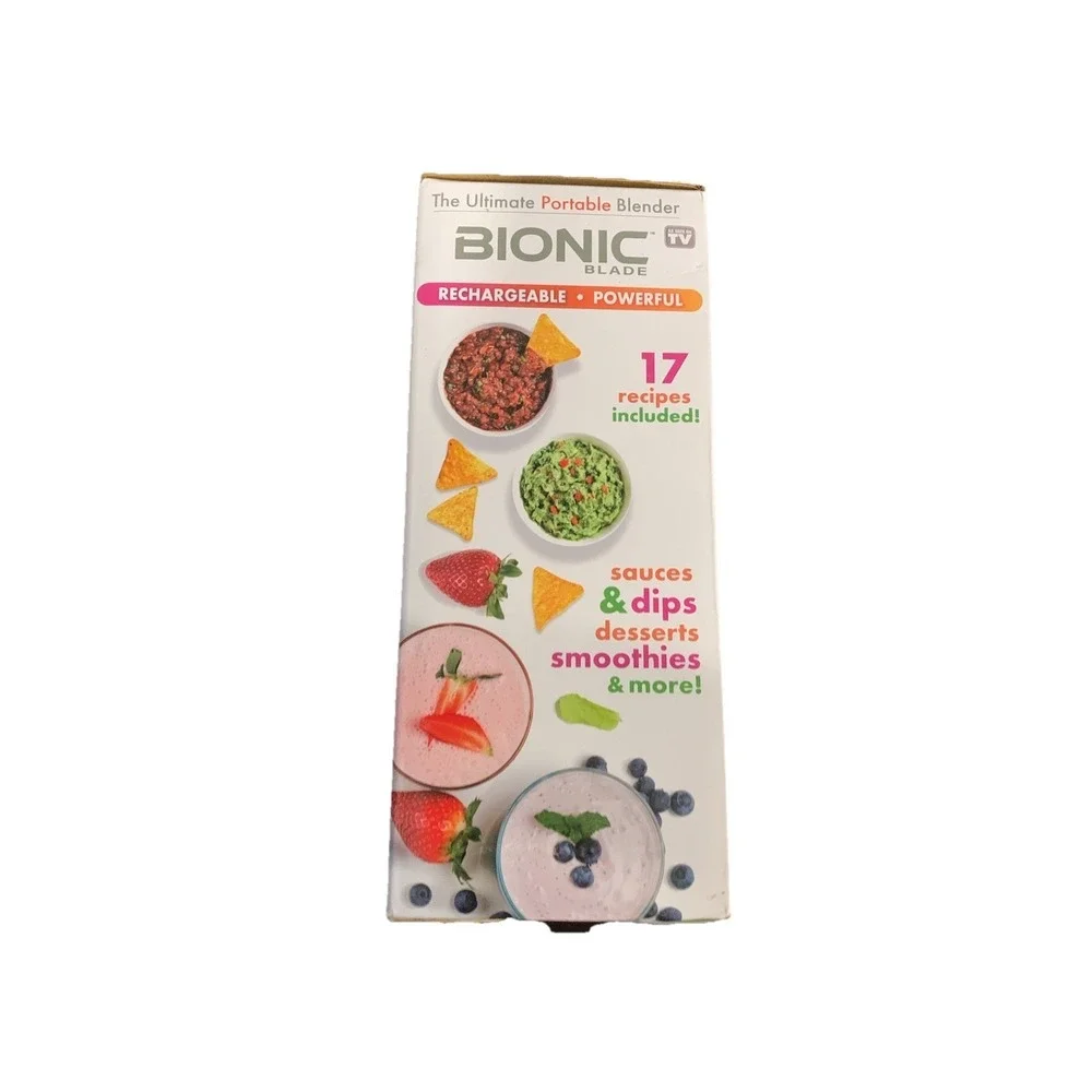 Bionic Blade Portable On The Go Blender. Rechargeable. BRAND‎ NEW Sealed #5116